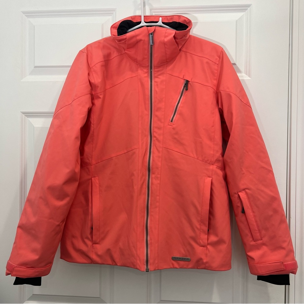 Spyder Skyline Ski Jacket Insulated Waterproof Tropic Coral Pink Women S